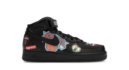 Nike Air Force 1 Mid Supreme NBA "Black"