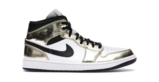 Jordan 1 Mid "Metallic Gold Black"