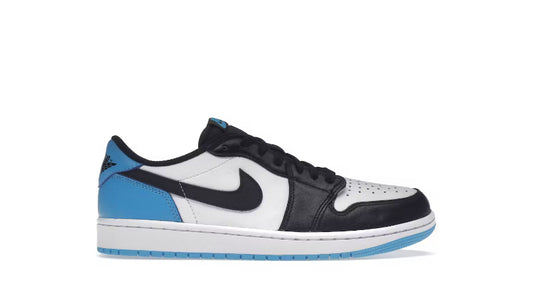 Jordan 1 Retro Low OG "Black Dark Powder Blue"