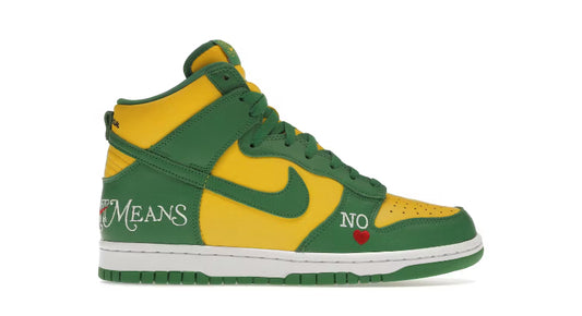 Nike SB Dunk High Supreme By Any Means "Brazil"