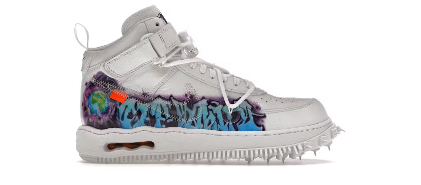 Nike Air Force 1 Mid Off White "Graffiti White"