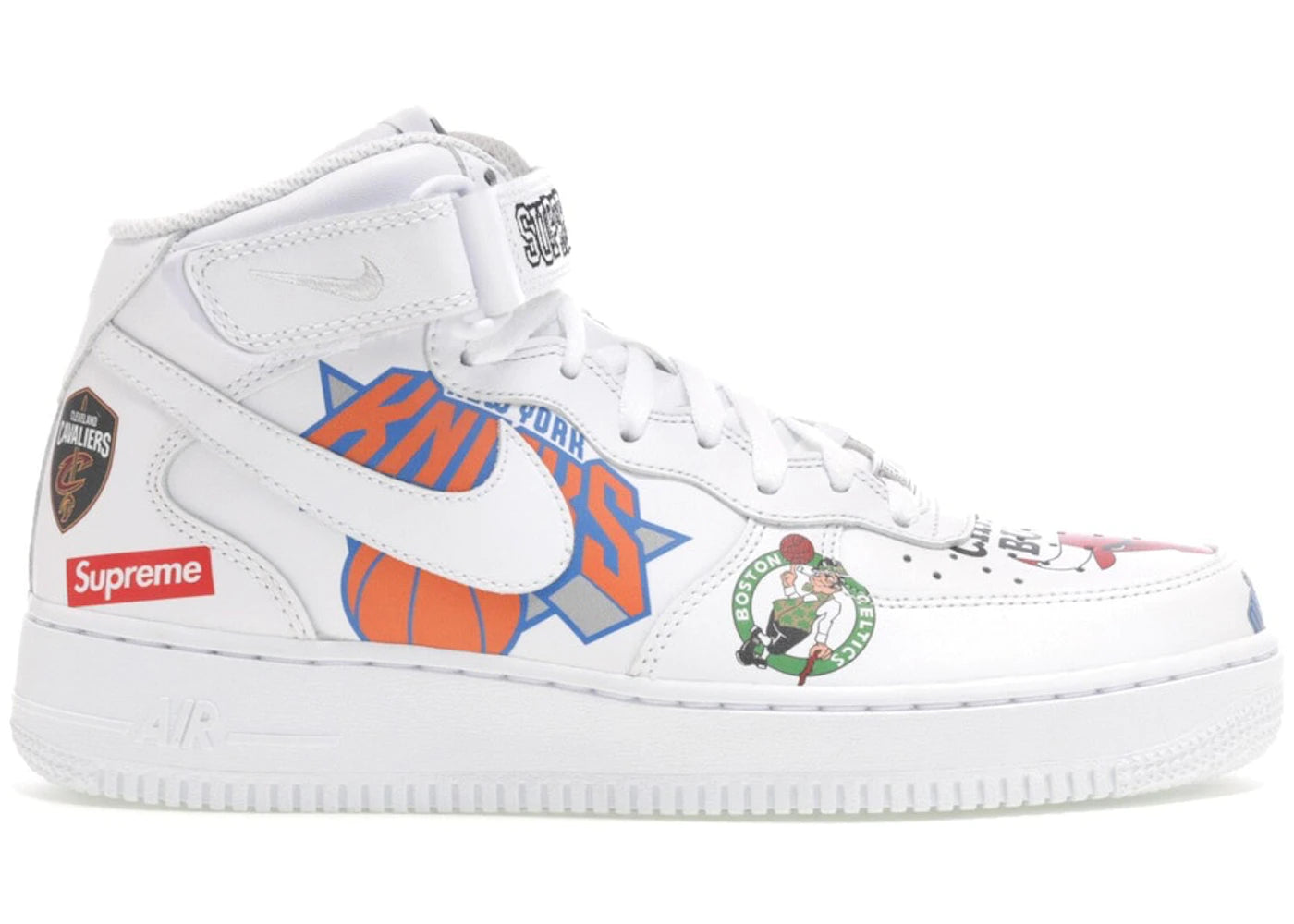 Nike Air Force 1 Mid Supreme NBA "White"