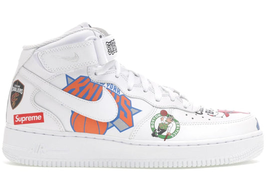 Nike Air Force 1 Mid Supreme NBA "White"