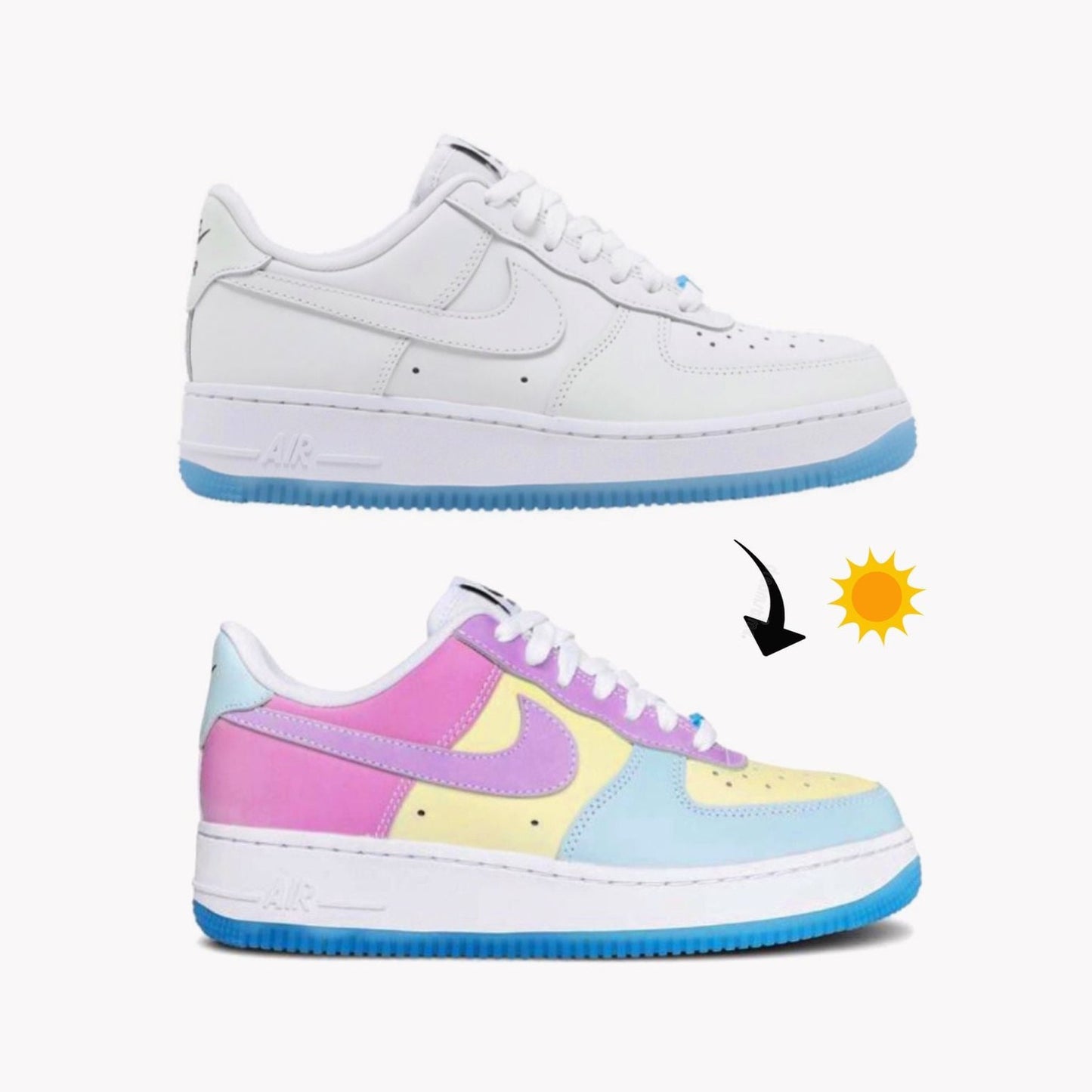 Air Force 1 “UV” reactive (Cambia De Color Con El Sol)